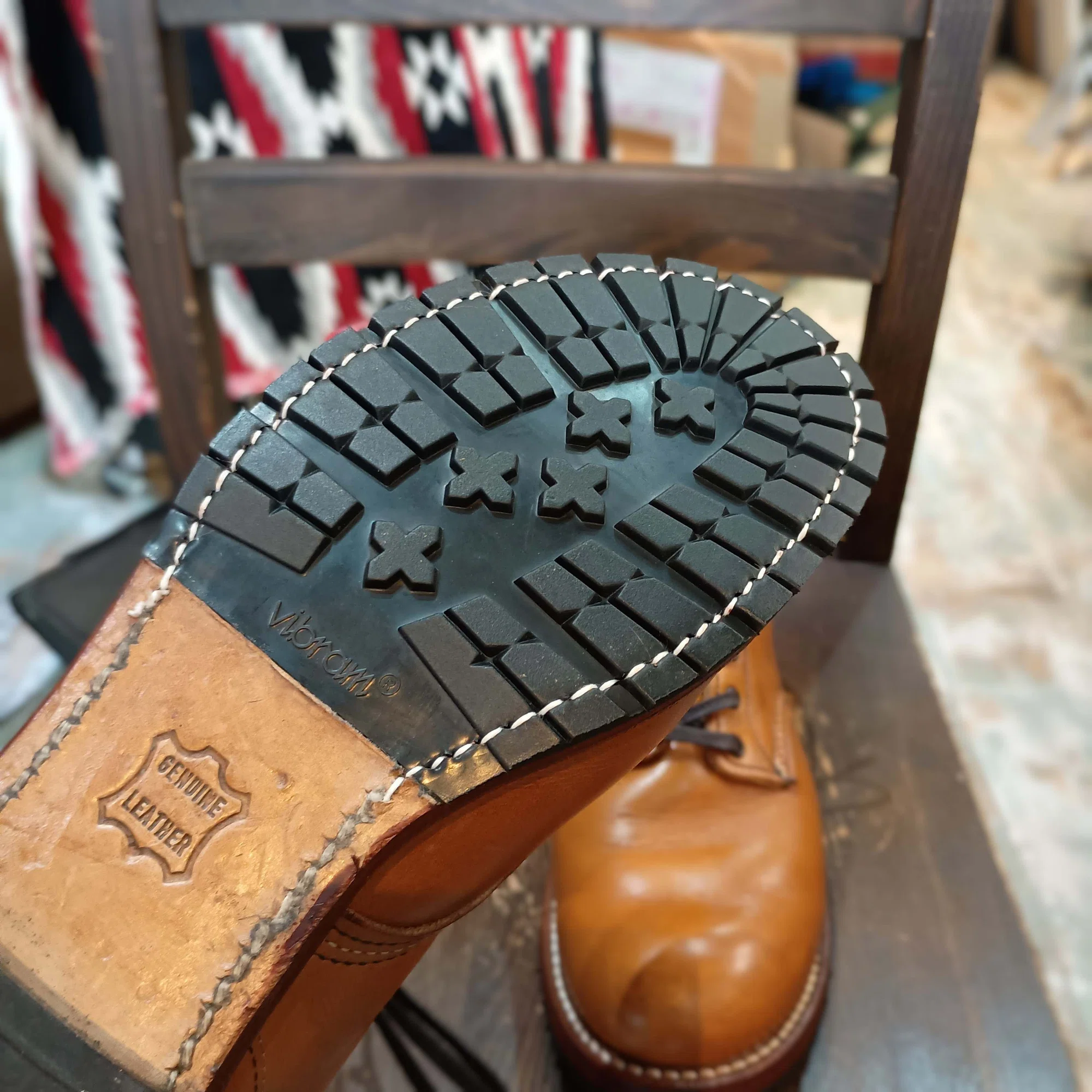 ハーフソール交換】Red Wing Beckman加水分化したハーフソール交換 