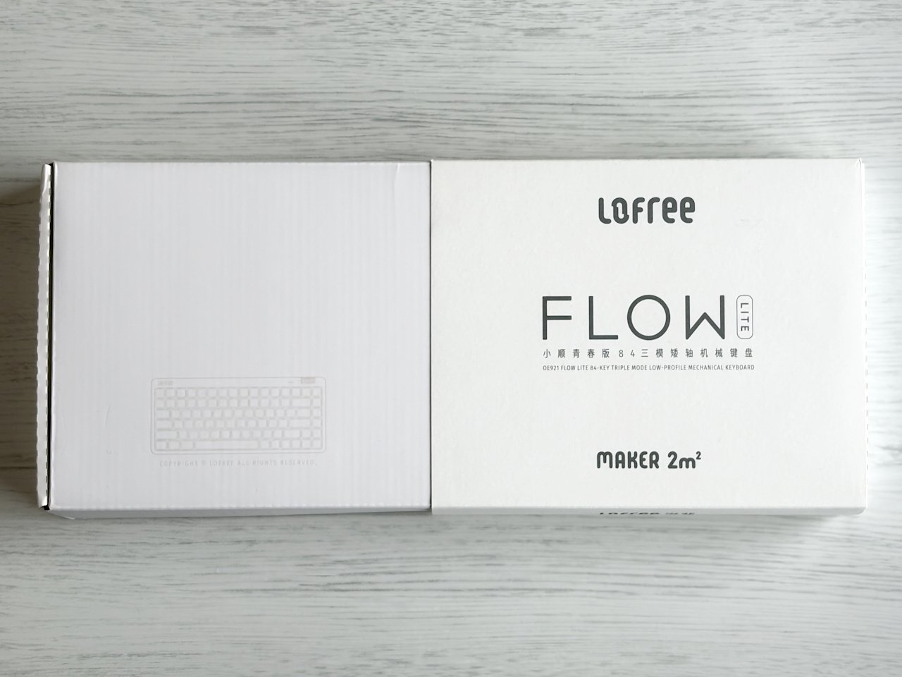 Lofree Flow Lite 84｜ホワイト×Hadesで”雪の上を歩くような