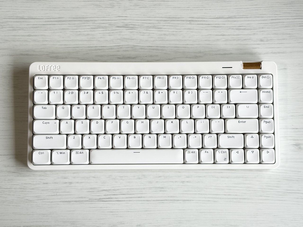 【Hades換装済】Lofree Flow Lite 84 ホワイト キーボード Lofree Flow Lite84【レビュー】軽くて滑らかなキータッチが最高