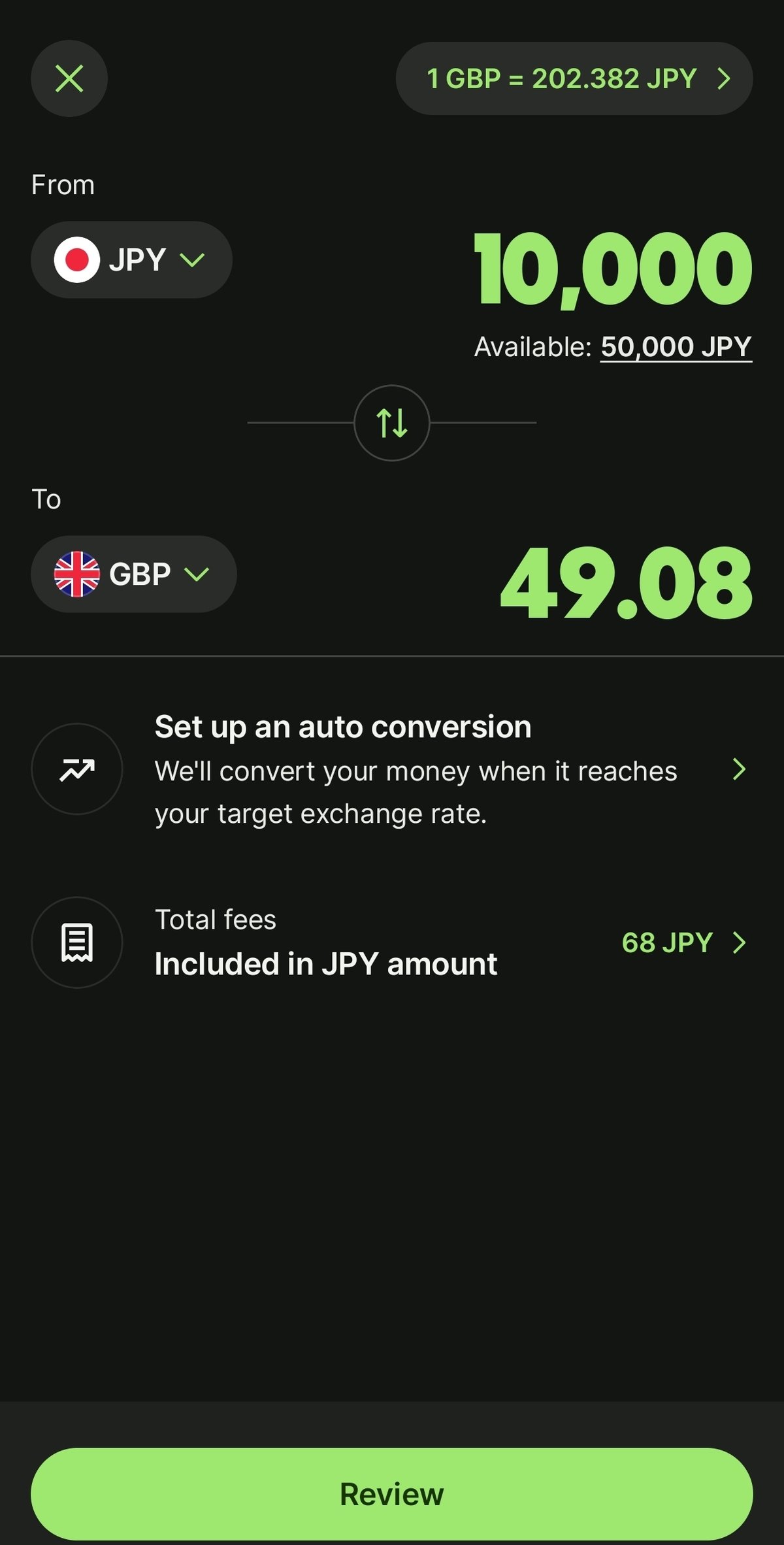 お金） 円からポンドへ wiseを使うダミィ｜タビゴニックさん