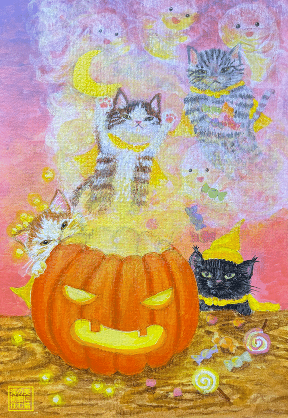 魔法の時間｜海の美術館に住む猫