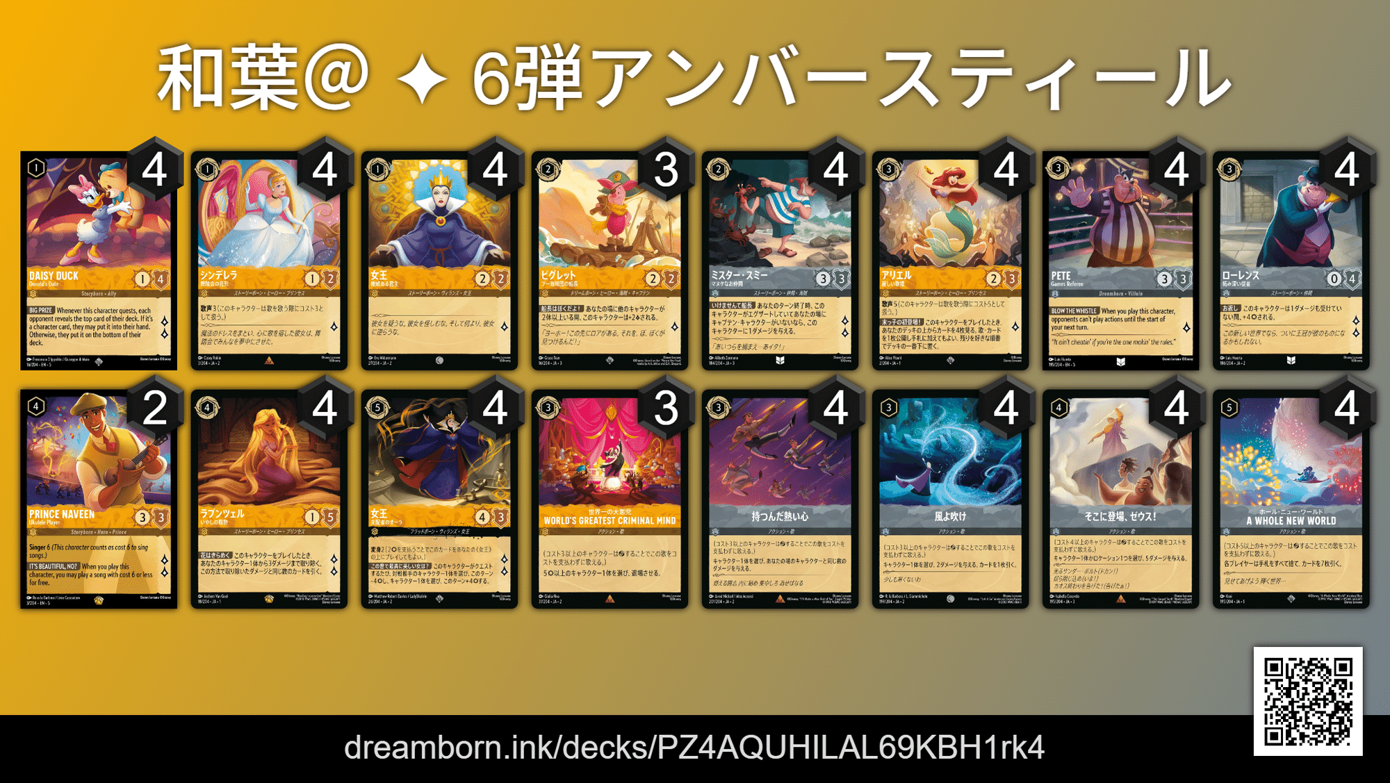 ロルカナ 6弾デッキ紹介記事|和葉@ ロルカナ 6弾デッキ紹介記事|和葉@