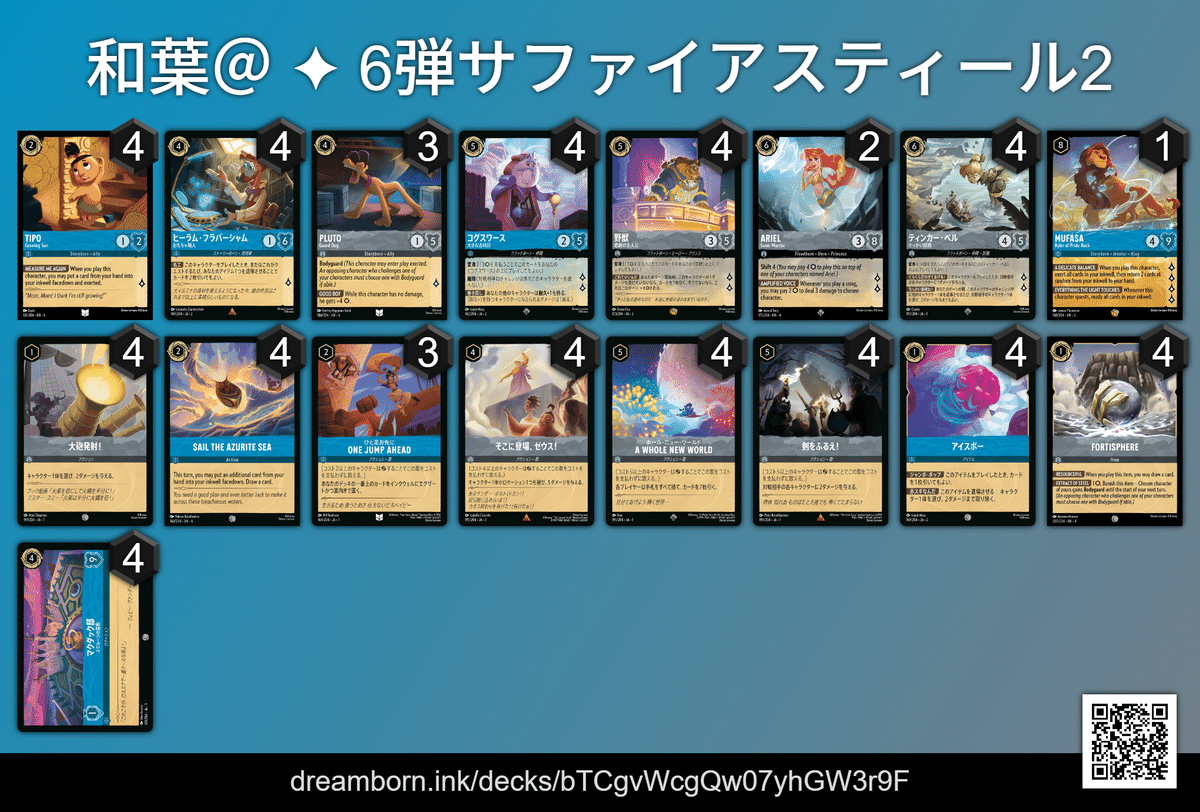 ロルカナ 6弾デッキ紹介記事｜和葉＠