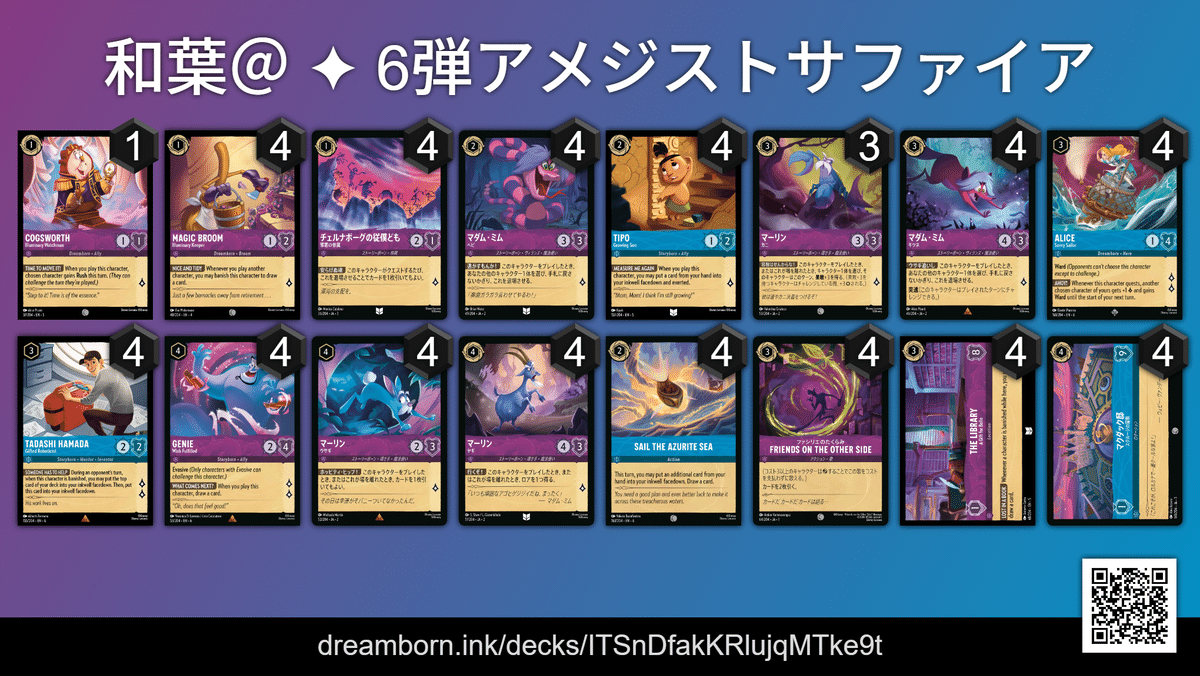 ロルカナGP2025夏 優勝構築 アメジストスティール デッキパーツ(紫