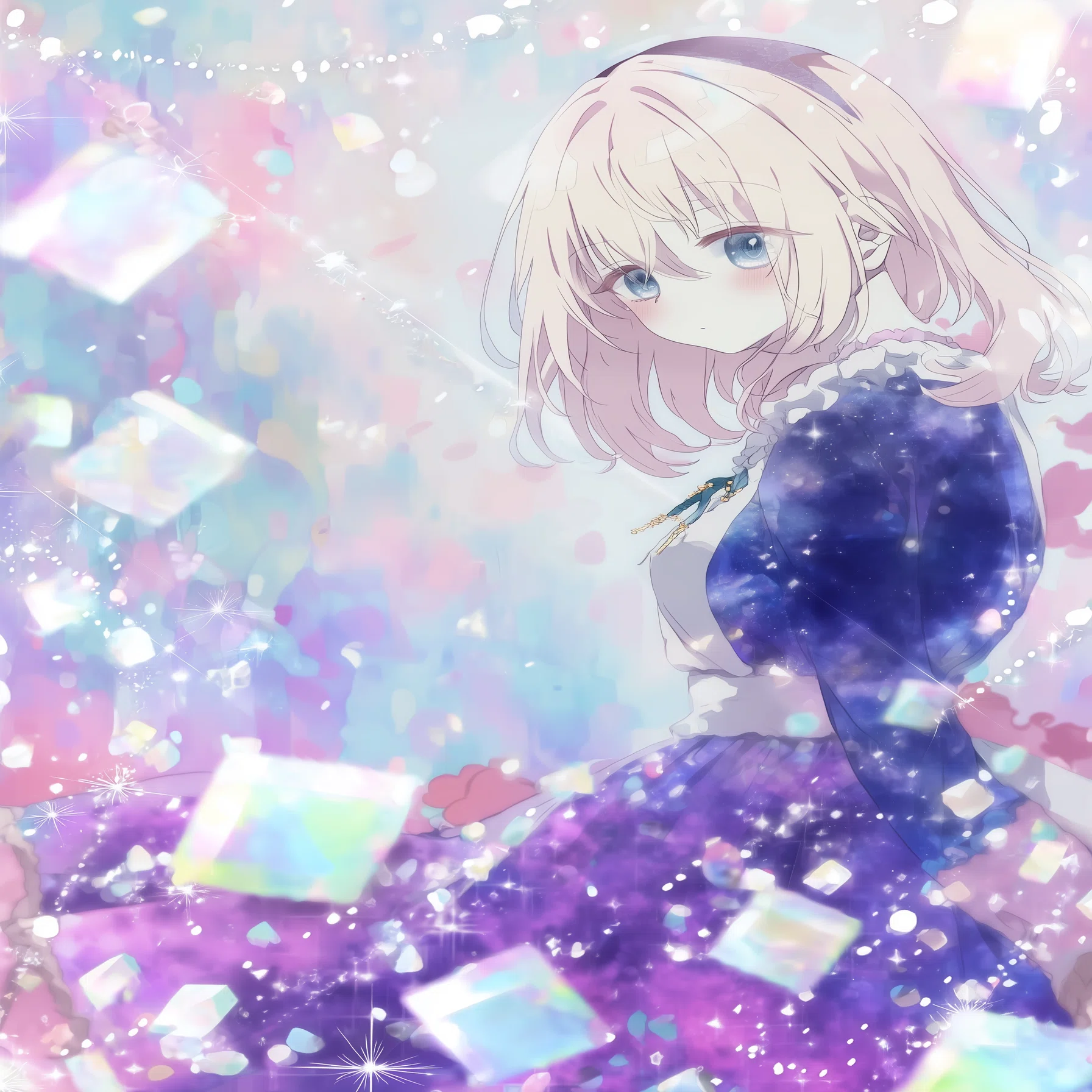 お絵描き（一部銀活）：マーブル イラスト多め #AIアート #AIイラスト