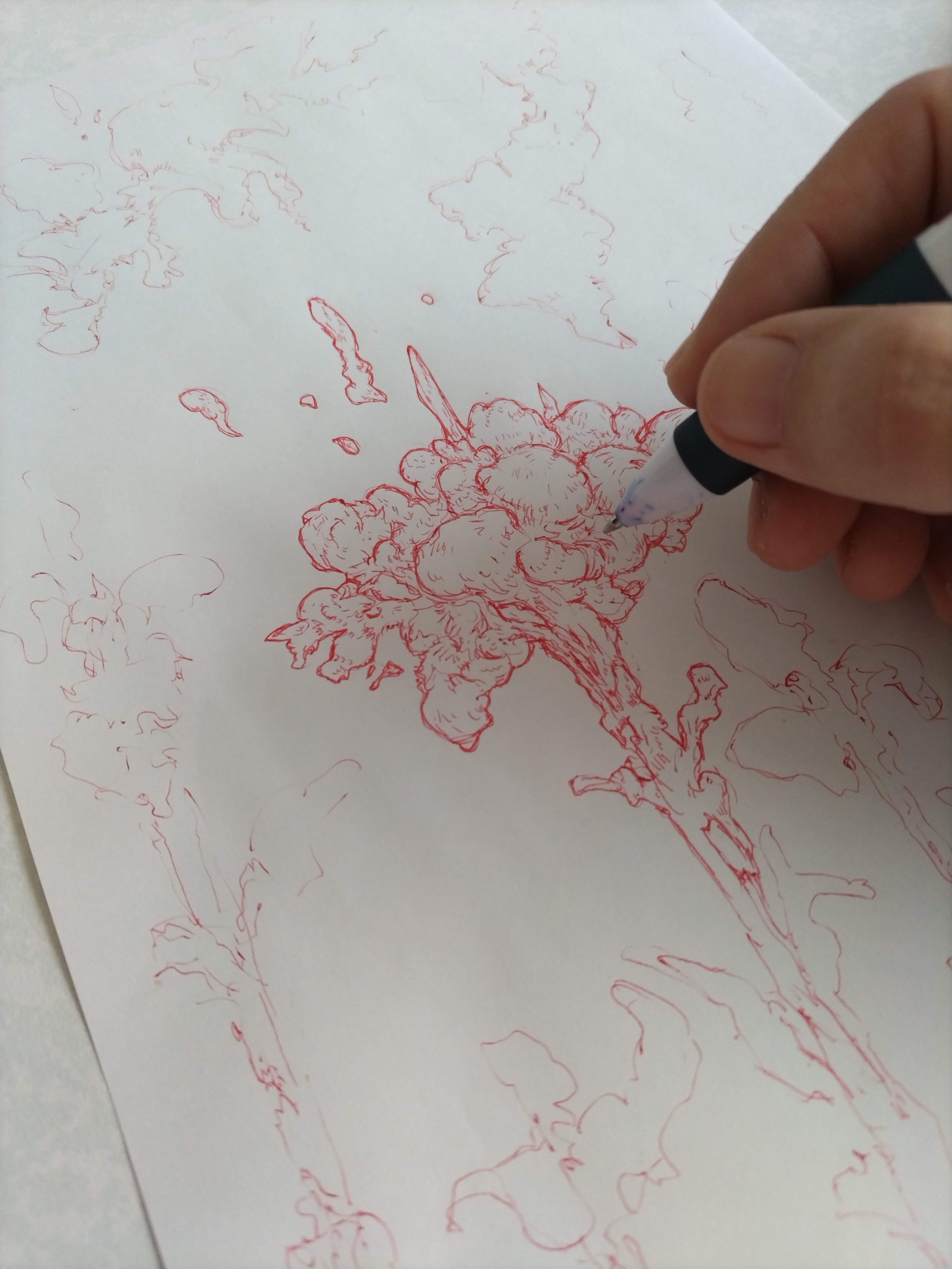 ドローイング】震災当時の風景No.1／始動｜su_nosuke