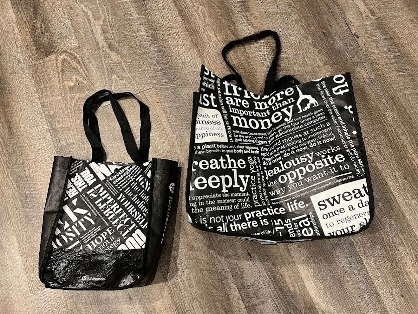 ルルレモン 未使用lululemon ショップバッグ5枚／トレジョ紙袋2枚