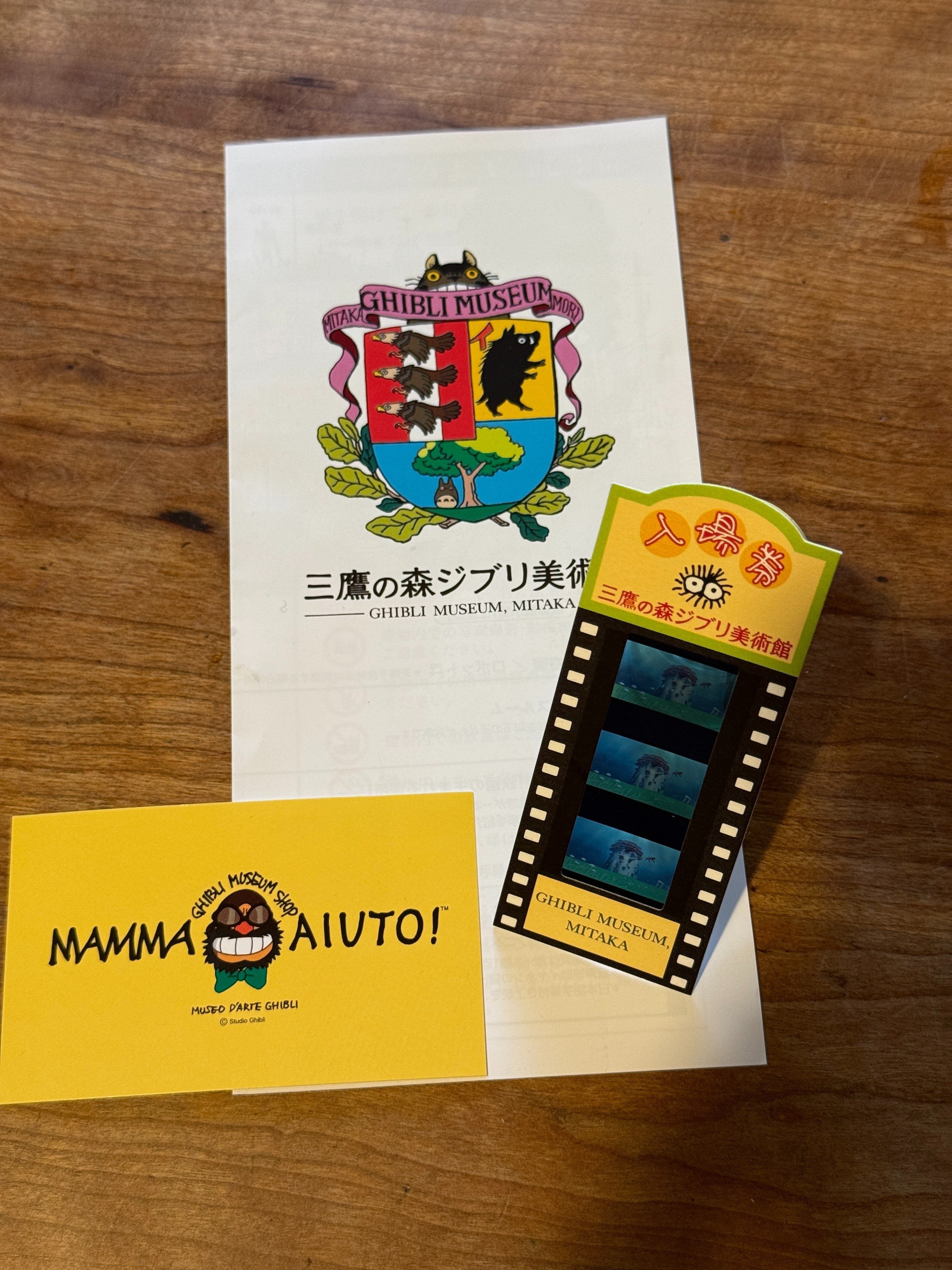 ジブリ美術館 入場券 フィルム コマ変化あり 三鷹の森ジブリ美術館