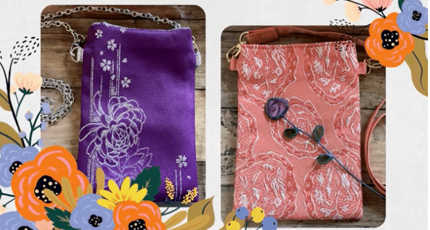 帯リメイク】スマホショルダーバッグを作ろう！｜帯クリエイターレミ