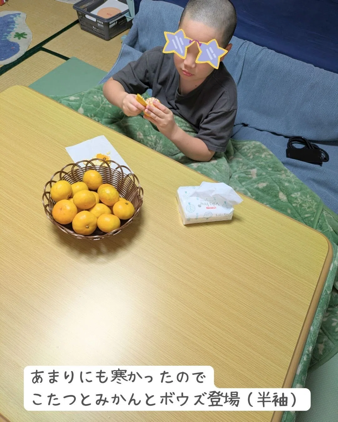 こたつとみかんとボウズ(半袖)