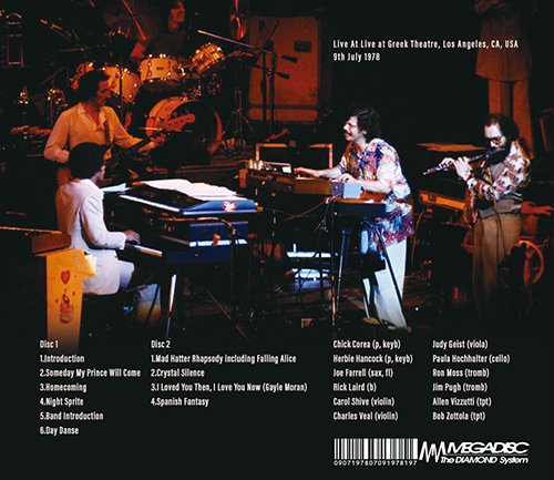 コリア＆ハンコック】1978年、オフィシャル未発表ライブが