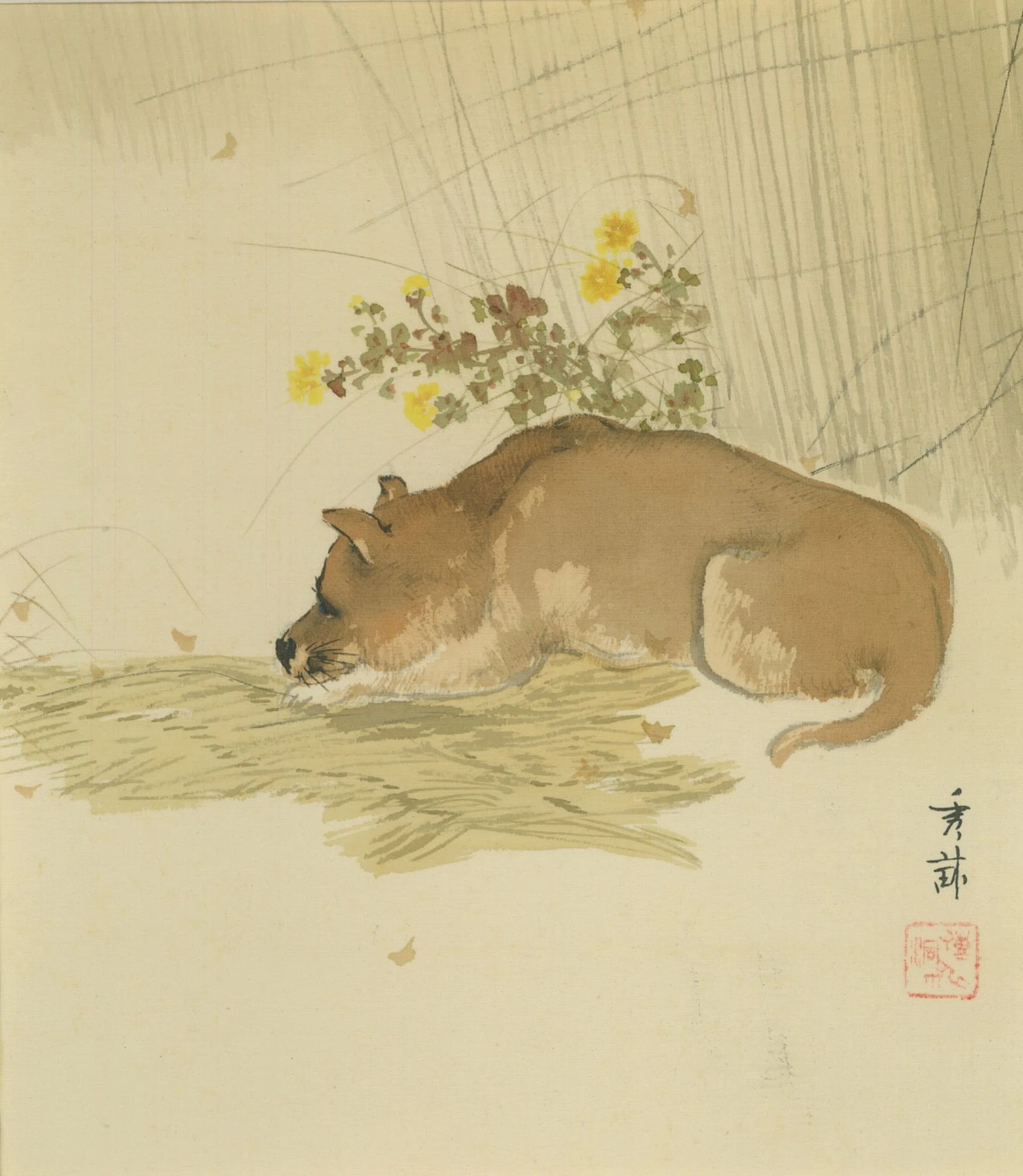 作品一覧】池上秀畝《十二ヶ月図〔動物十二題〕》｜講談社野間記念館