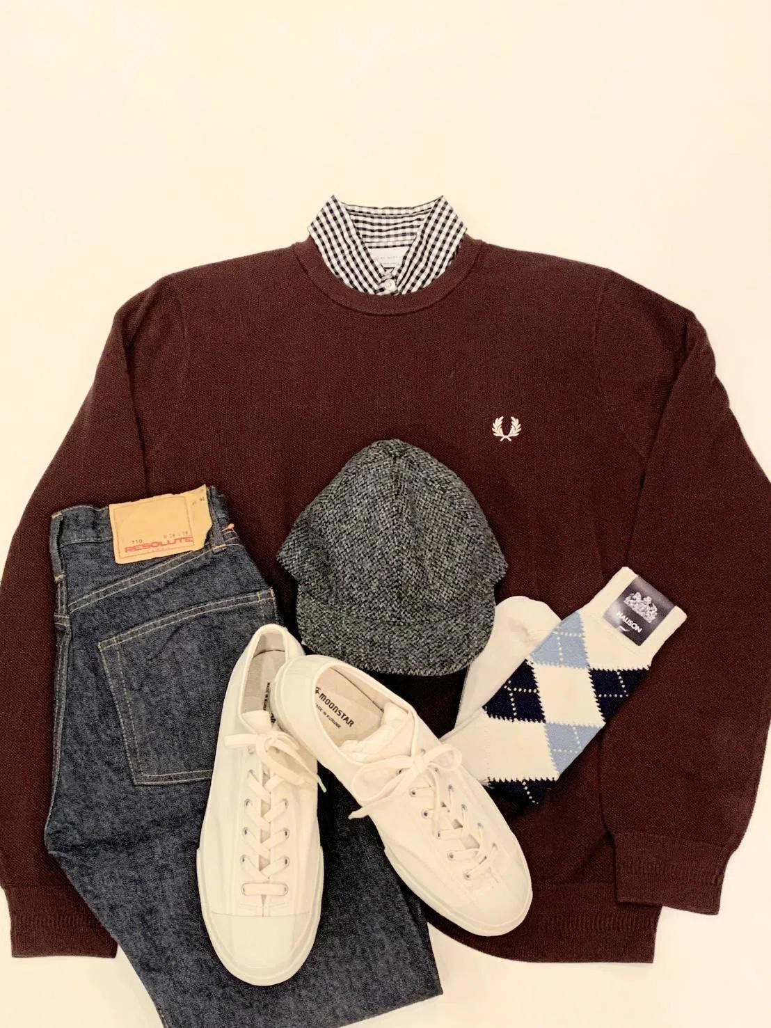 メンズ フレッドペリー チルデンコットンニット M FREDPERRY G9 春夏向け