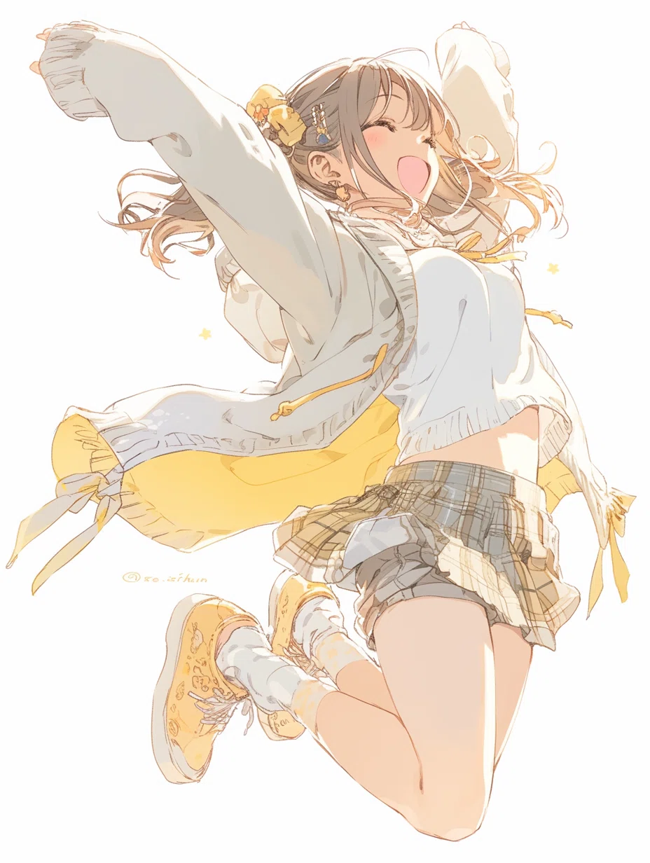 朝のイラスト集】キャラクターポーズ6選 #midjourney #niji・journey