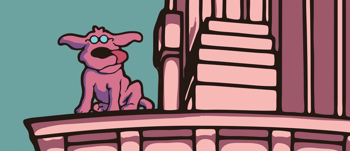 チャッピー様リクエスト作品『いぬづくし』 Rapソフビ 第4弾 ピンク ～時計台の犬～「俺のチキンがッ！」｜Futureman