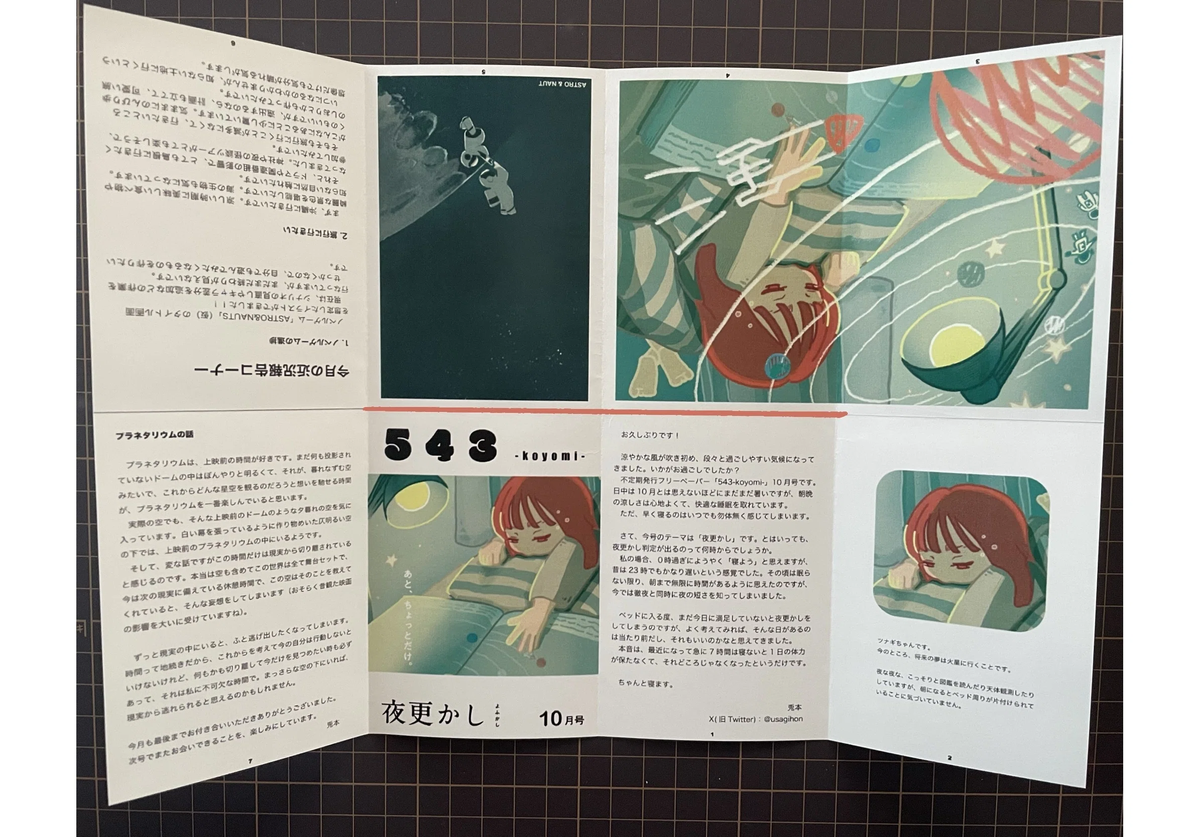 PDF付き！折本の折り方（ZINE）｜兎本