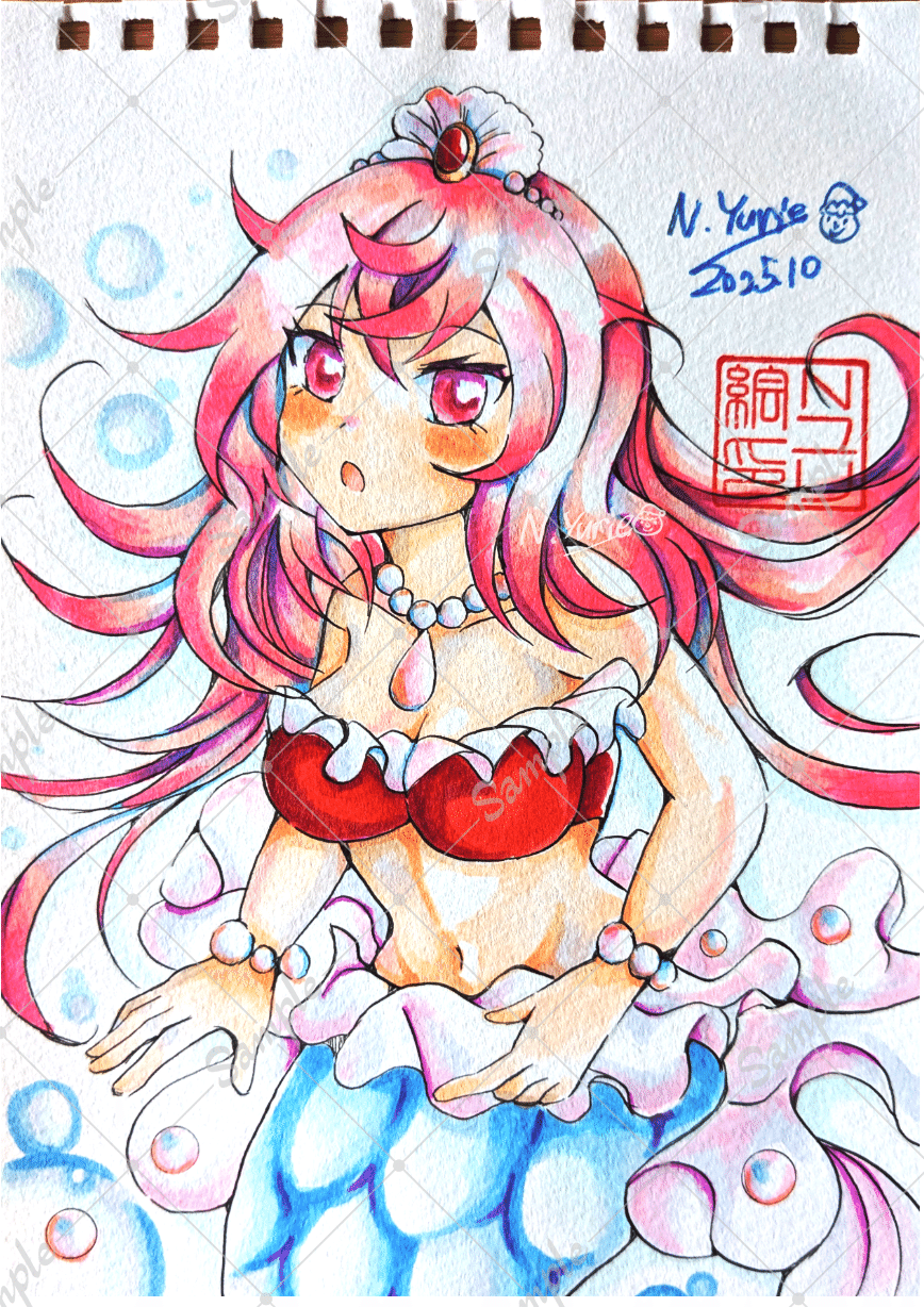 アナログイラスト16作目 紙の大切さに気づく｜Nユリ絵 男の娘社長