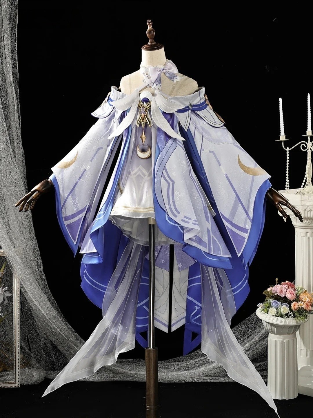 Monenjoy 原神 コロンビーナ 髪飾り＋アイマスク付参考例