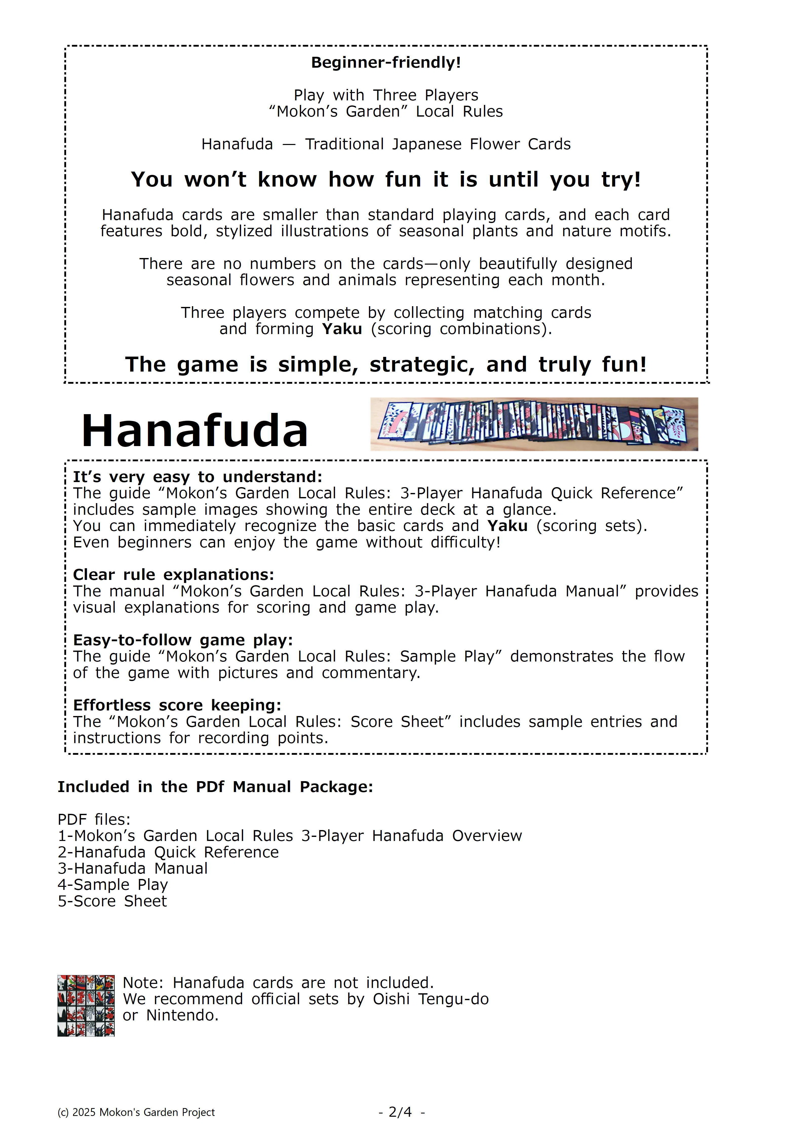 英語版：三人花札の遊び方 – How to Play Three-Player Hanafuda