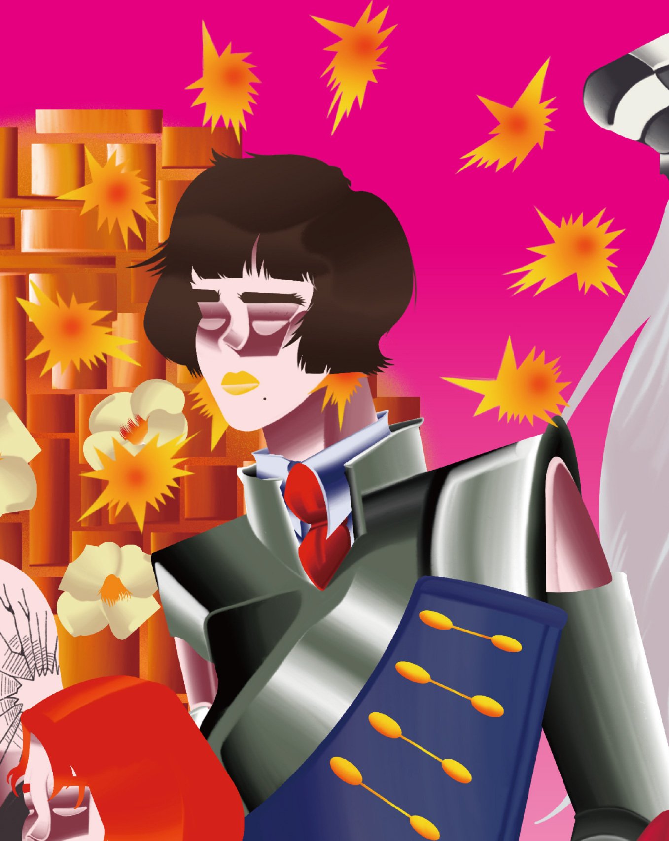 Facebook M. Somanath 木版画 神話的キャラクター