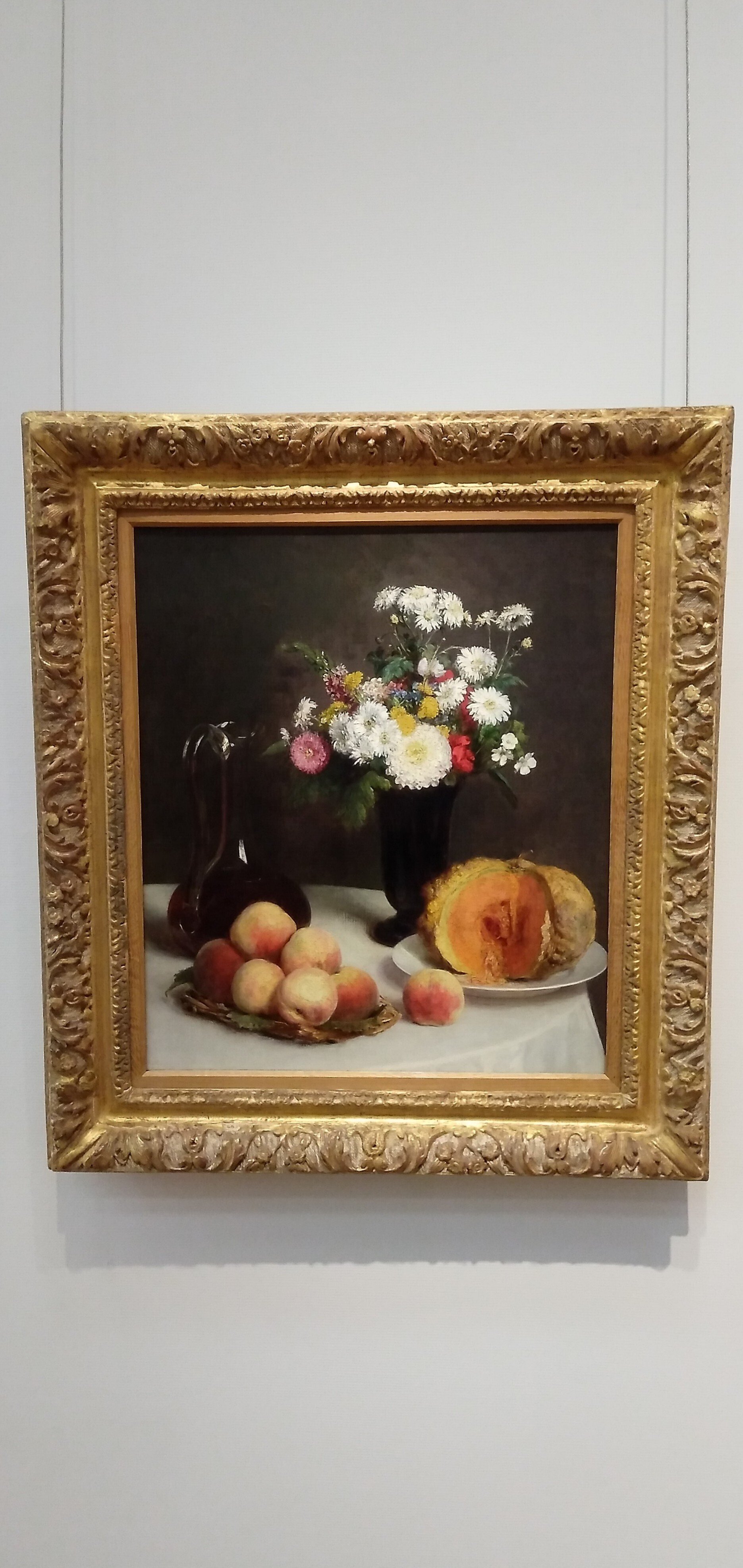 自画像」「花と果物、ワイン容れのある静物」の2点 アンリ・ファンタン