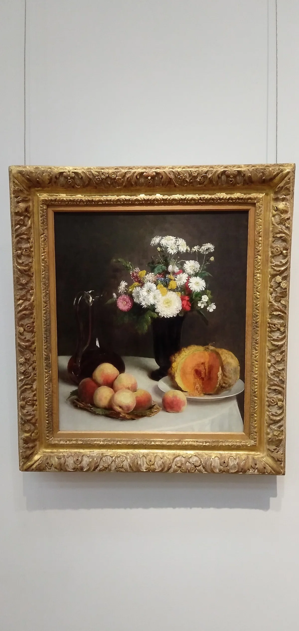 自画像」「花と果物、ワイン容れのある静物」の2点 アンリ・ファンタン 