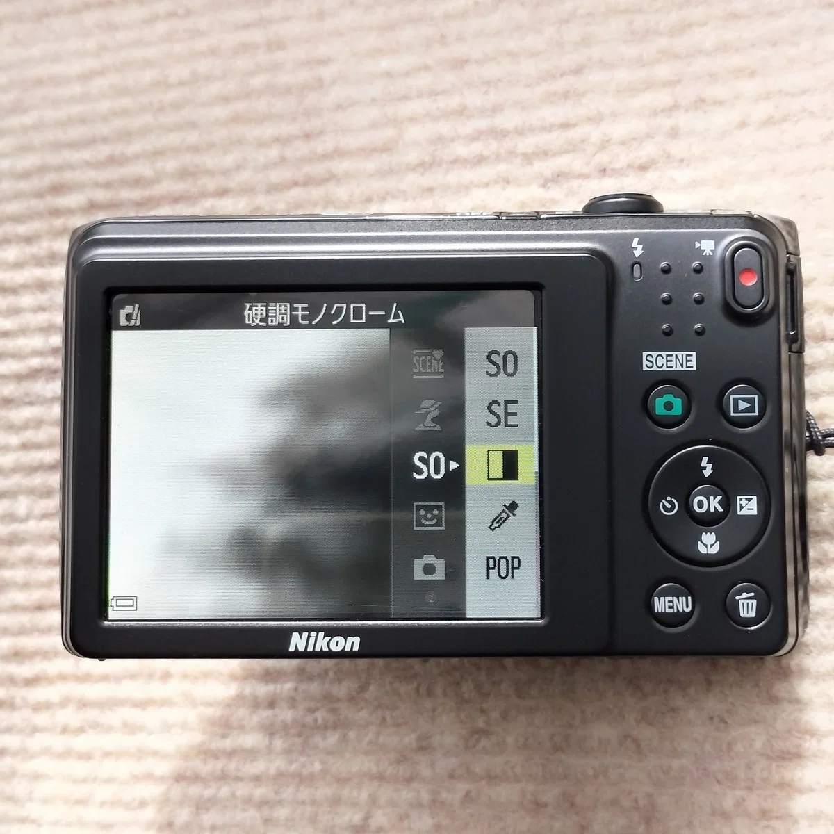 オールドコンデジ COOLPIX S3700 の「硬調モノクローム」を試す 