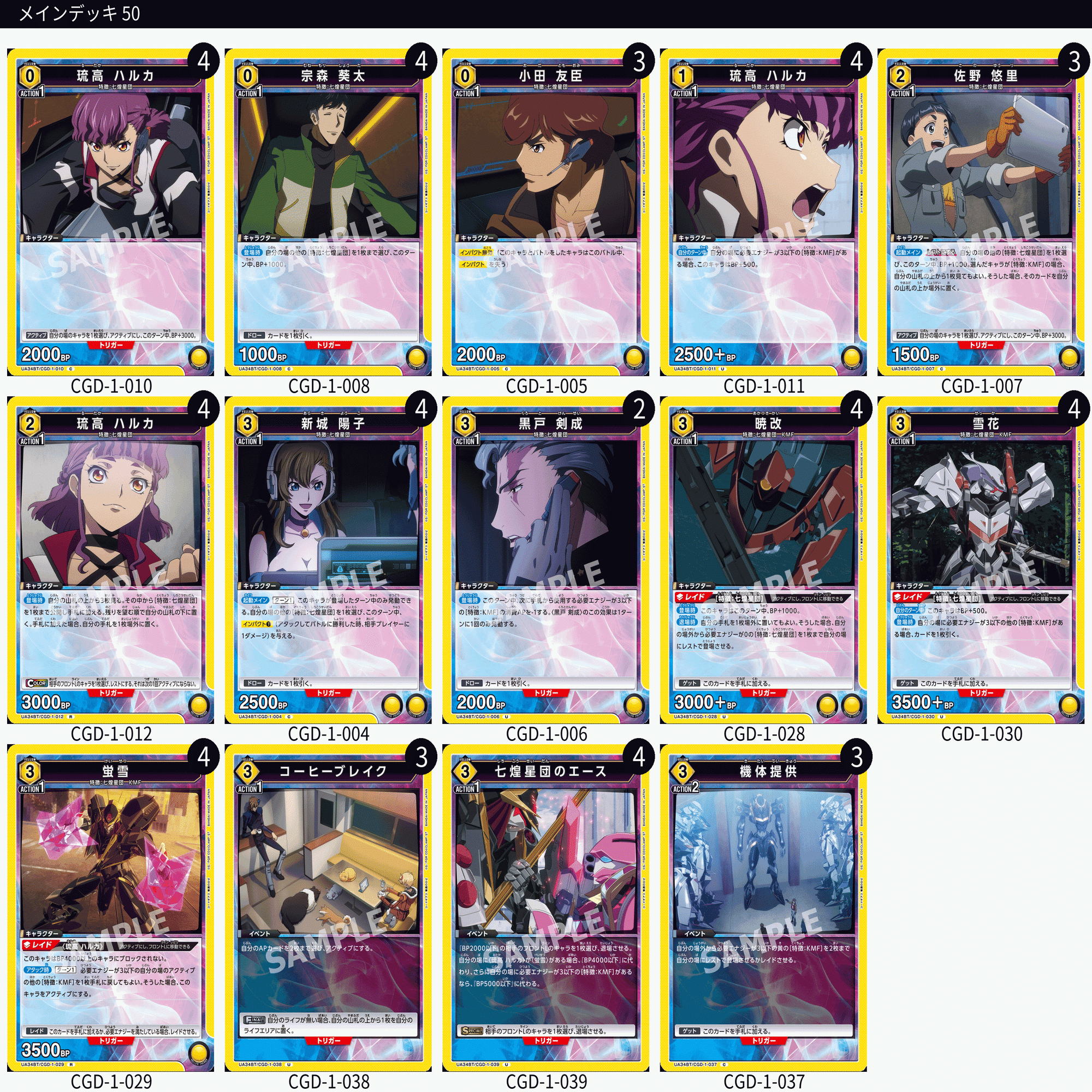 ユニアリ】デッキ紹介記事(非環境をたくさん見てみようの回)｜しらのり