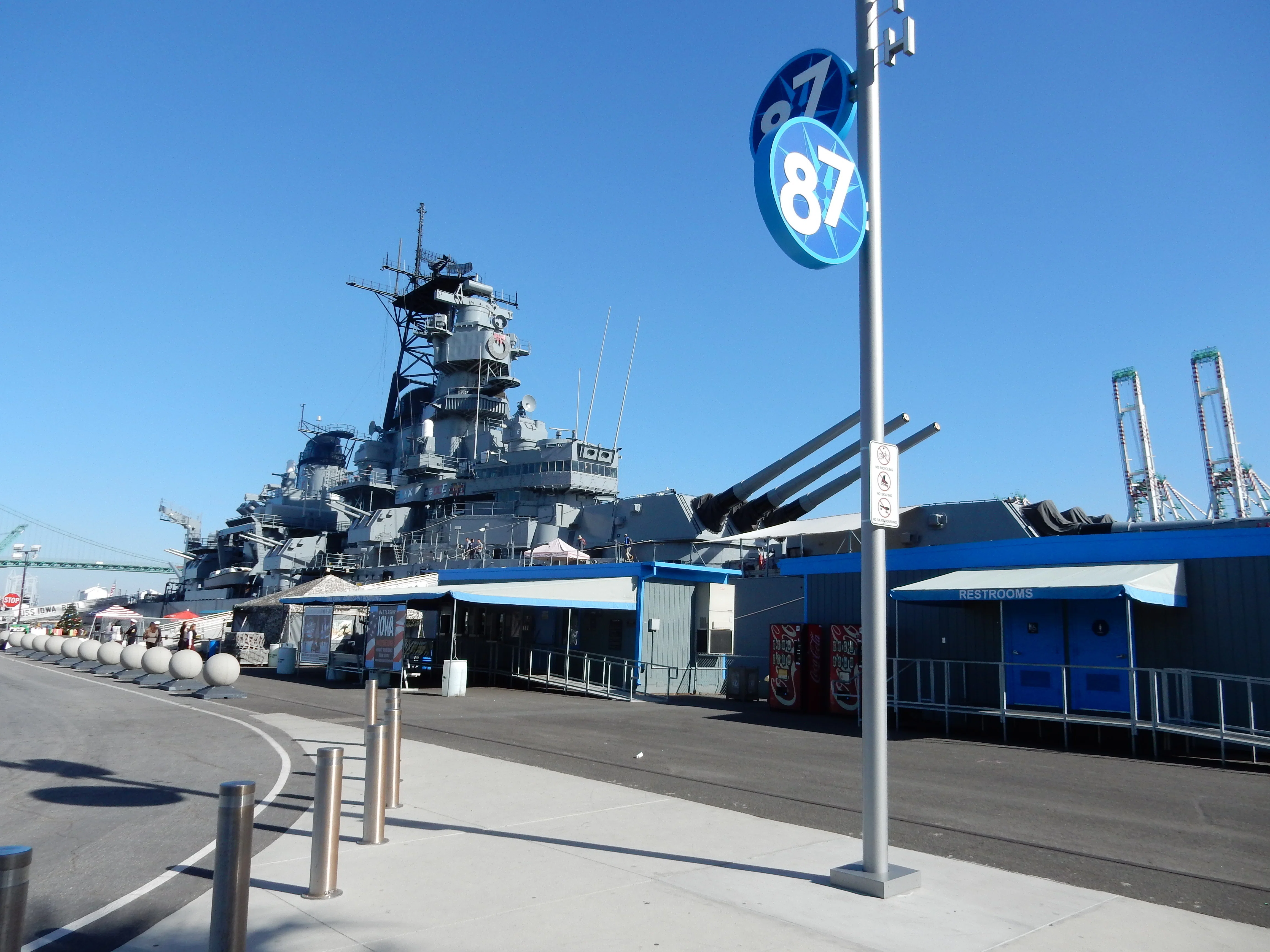 戦艦USS Iowa訪問記①行き方・外観編｜飛龍