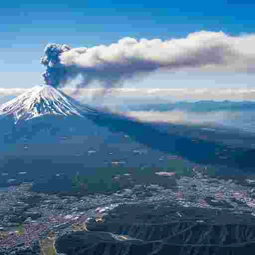 富士山噴火 写真素材/写真販売 AI画像 有料＜30枚：350円＞商用利用可（サンプル）05