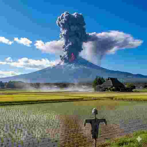 富士山噴火 写真素材/写真販売 AI画像 有料＜30枚：350円＞商用利用可（サンプル）026