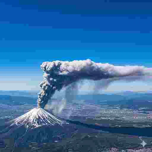 富士山噴火 写真素材/写真販売 AI画像 有料＜30枚：350円＞商用利用可（サンプル）010