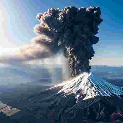 富士山噴火 写真素材/写真販売 AI画像 有料＜30枚：350円＞商用利用可（サンプル）030