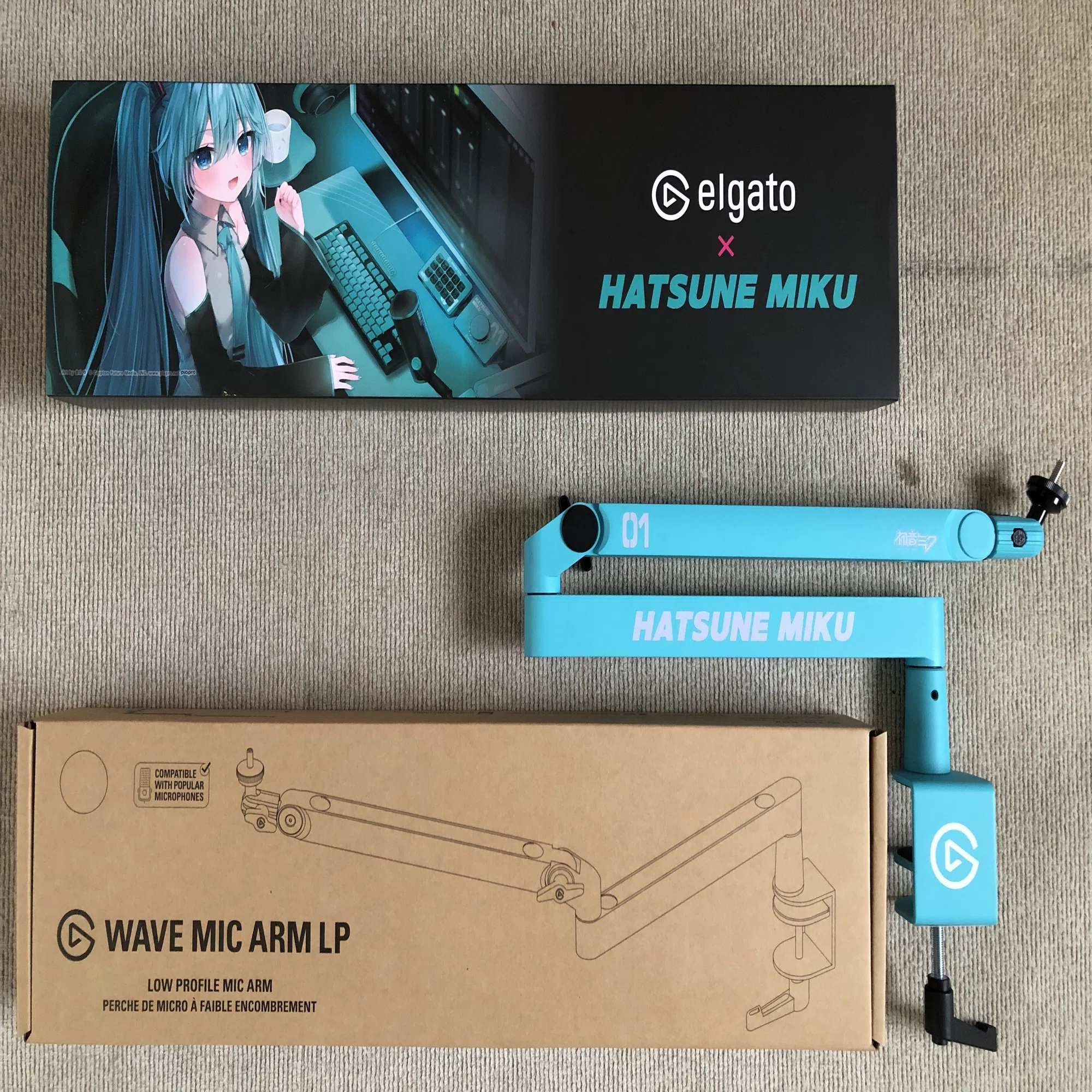 Elgato Mic Arm LP – 初音ミク エディションとAT2020USB-X MIKU｜萩原朋海