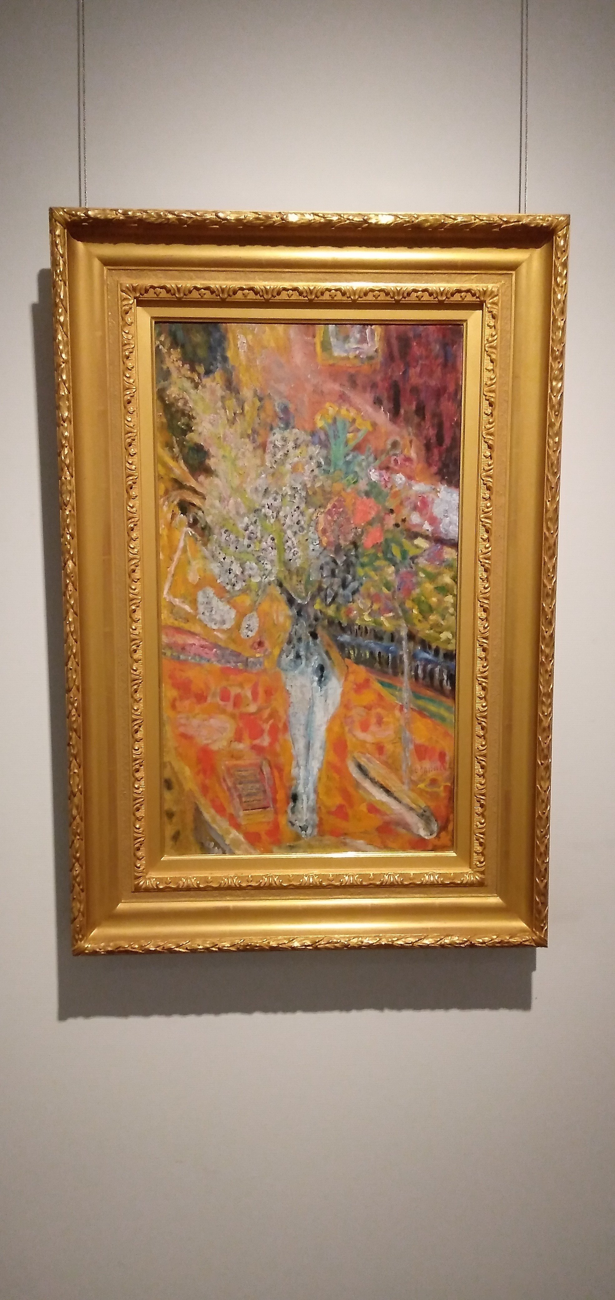 ジャポニスムの筆頭は最後に、出口の脇に！「花」ピエール・ボナール