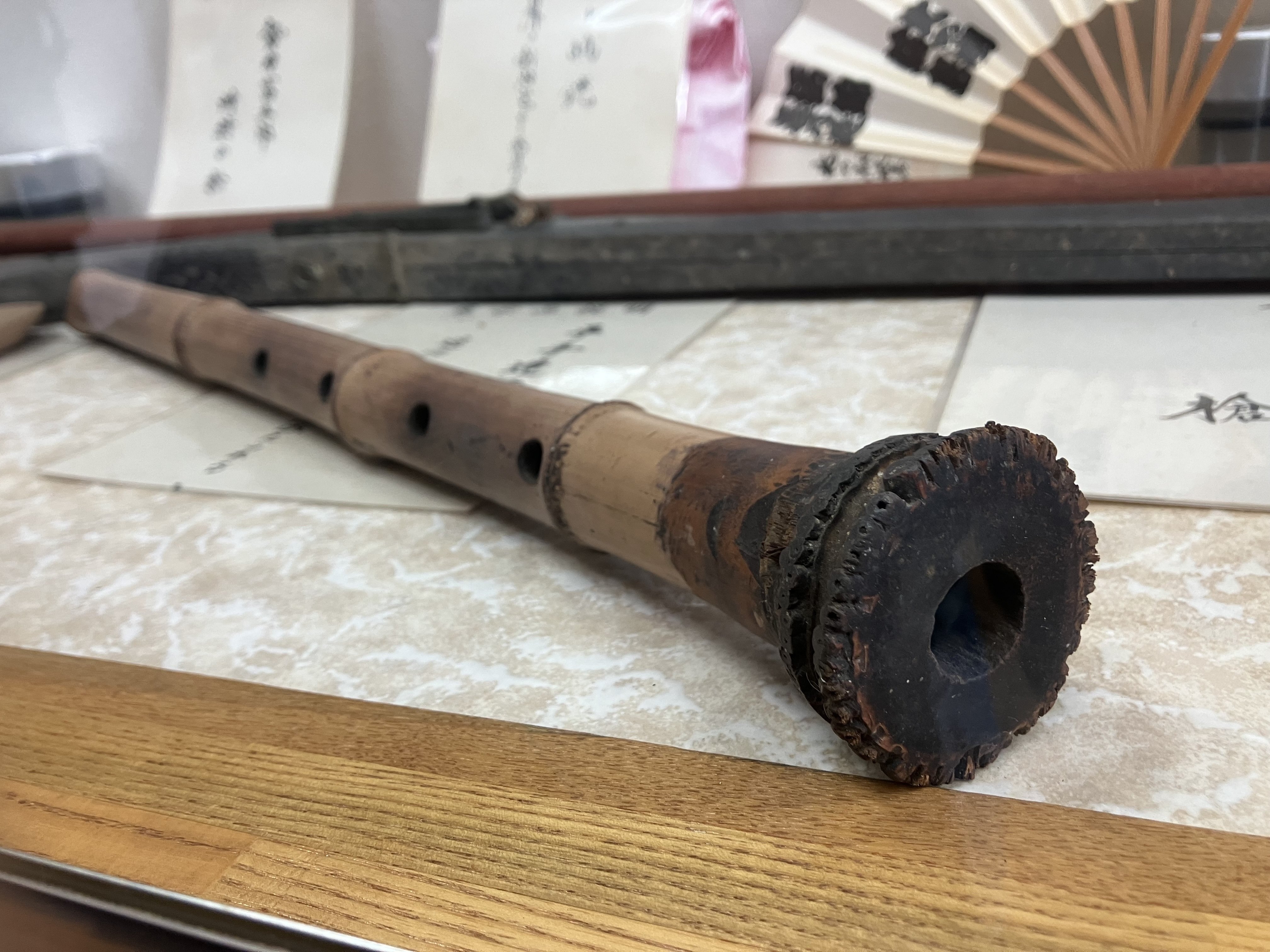 剣客⚔️平手造酒の吹いた尺八@『天保水滸伝遺品館』⭐︎ 東庄町尺八