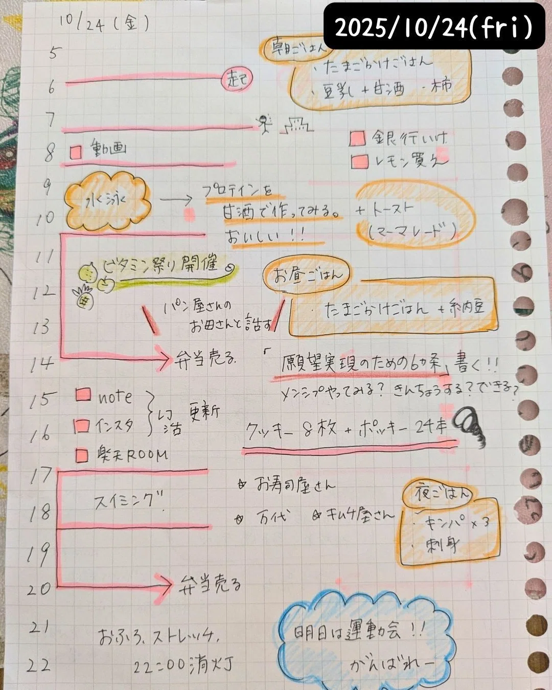 願望6か条。レコーディングライフ