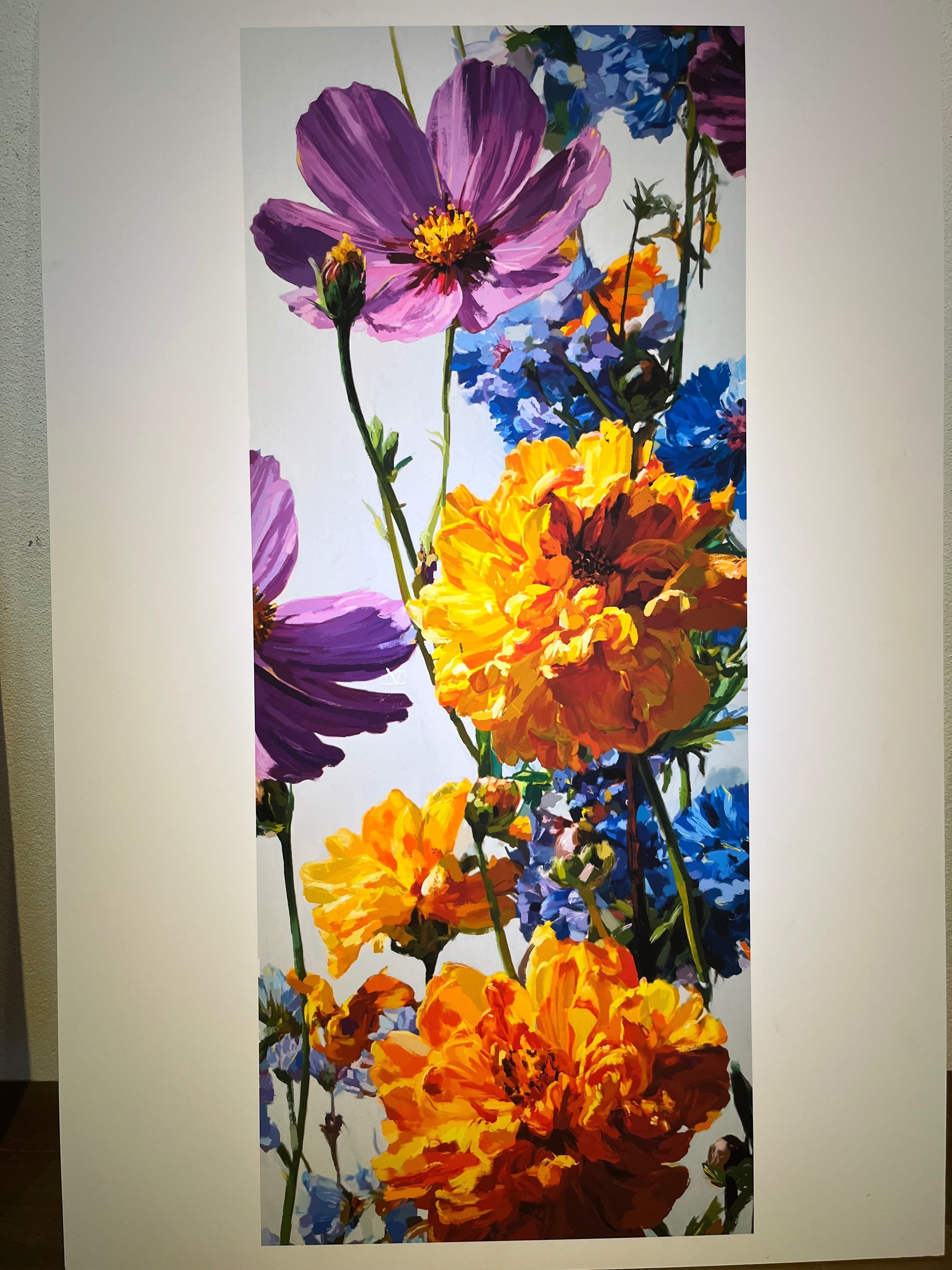 闘病中に花を描き始めた『はなりーまん』さんの個展に行ってきた