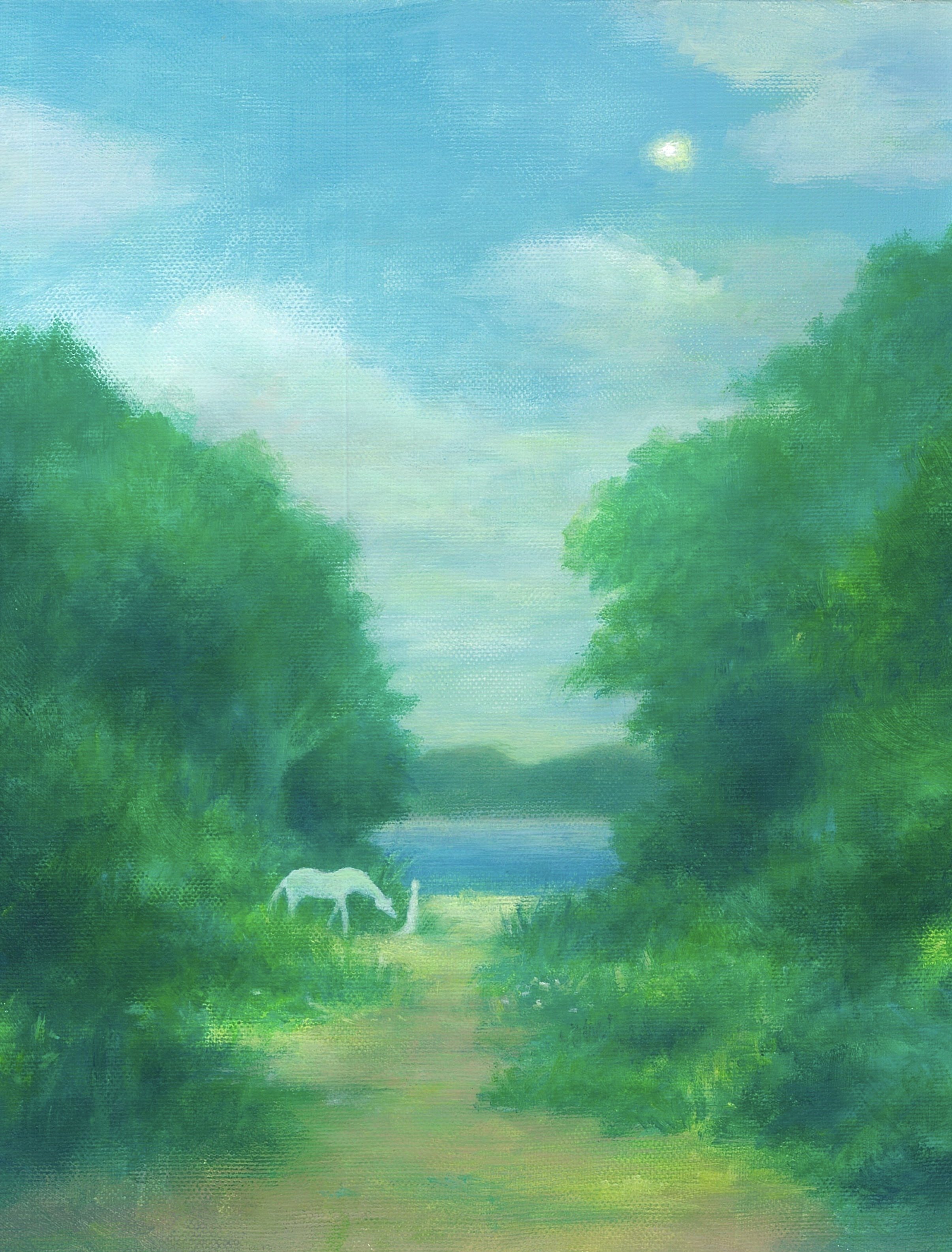 深呼吸》―五十嵐沙紀（日日 nichi nichi）より光と緑のあいだに