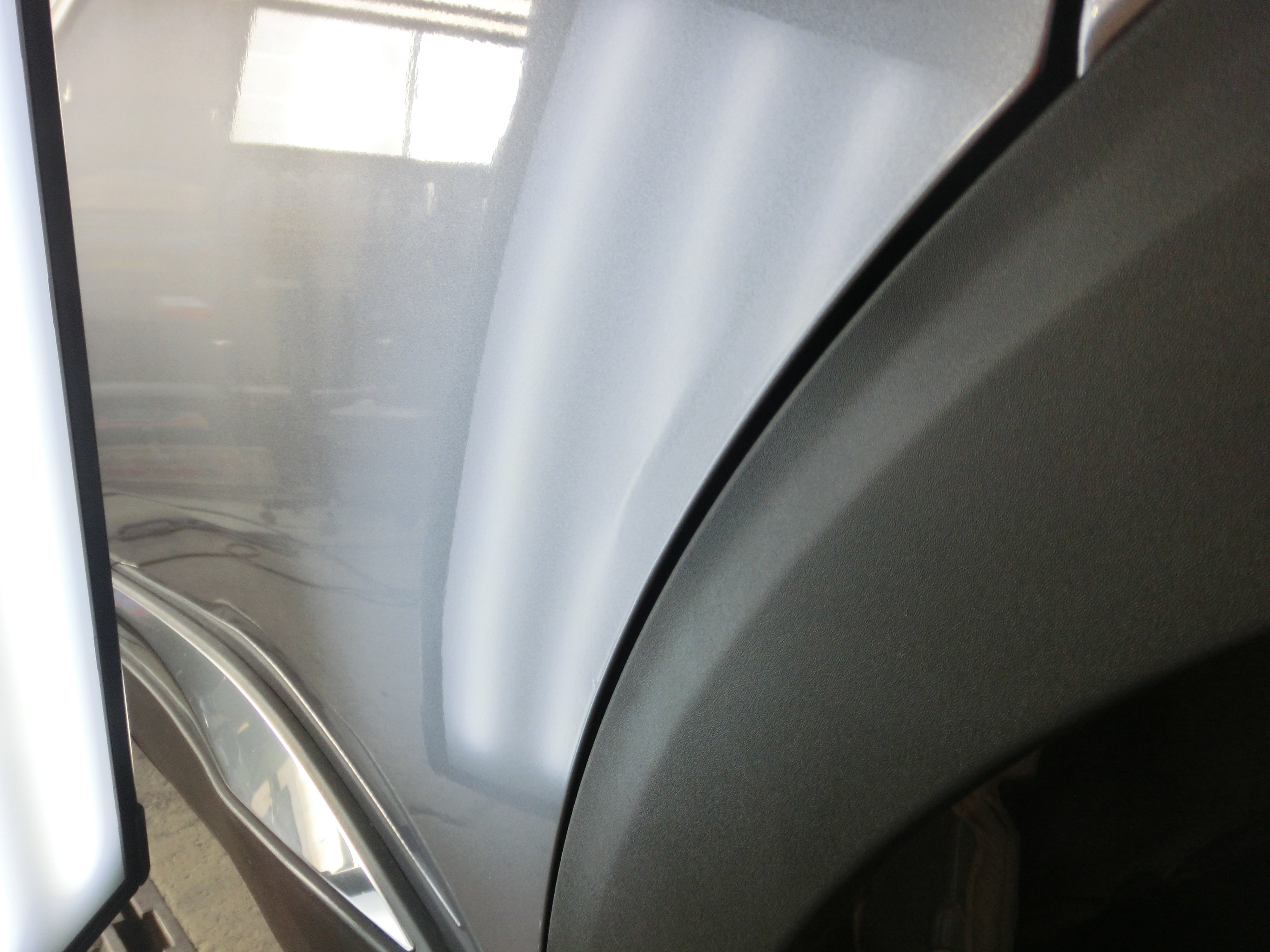 折れのデントリペア（無塗装の仕上がり）｜GPR