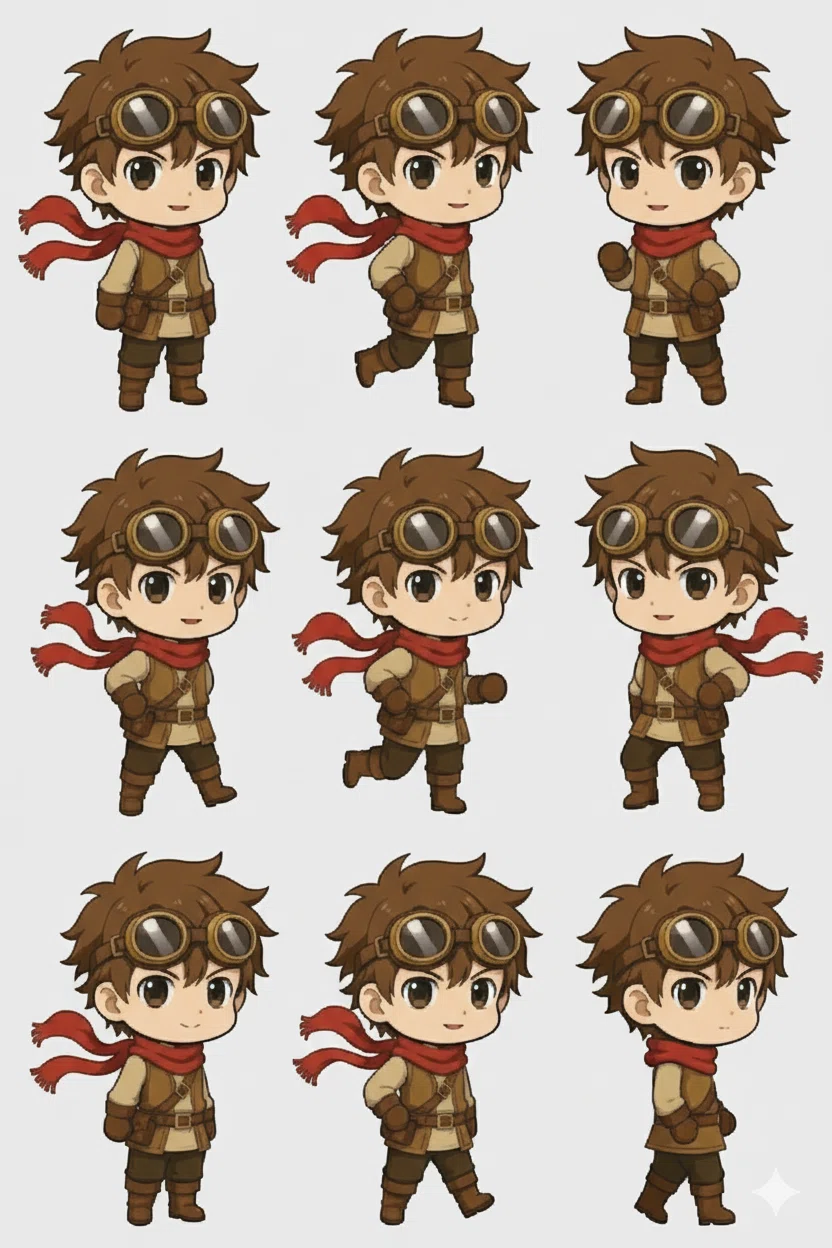 I tried making a walking animation by specifying poses with Nano Banana｜k3