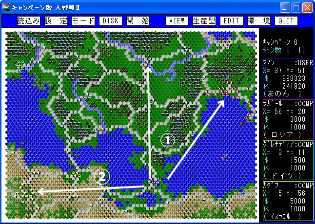 Campaign Version Daisenryaku II Stage 6 (Operation Overlord)｜まのん