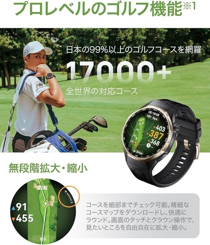 本間ゴルフとファーウェイが創る未来。スマートウォッチがゴルフを