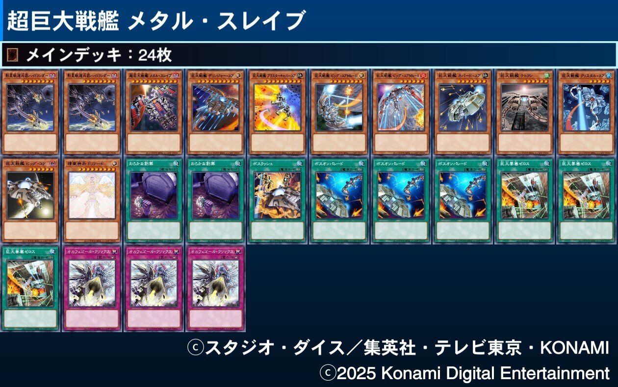 リアルタイムデッキビルド】超巨大戦艦 メタル・スレイブ｜デュエル炒飯