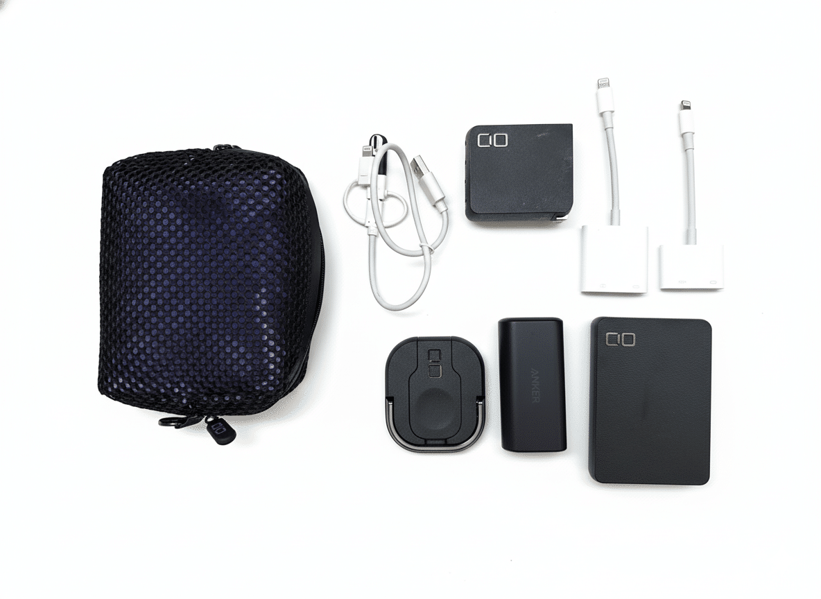 全公開】CIOの“超限定”記念ポーチが着弾。僕の「充電の不安を