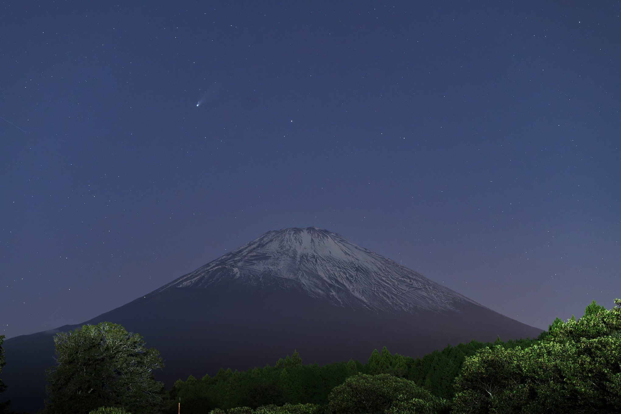富士山とレモン彗星｜星空写真家・「好き」を「得意」に変える案内人