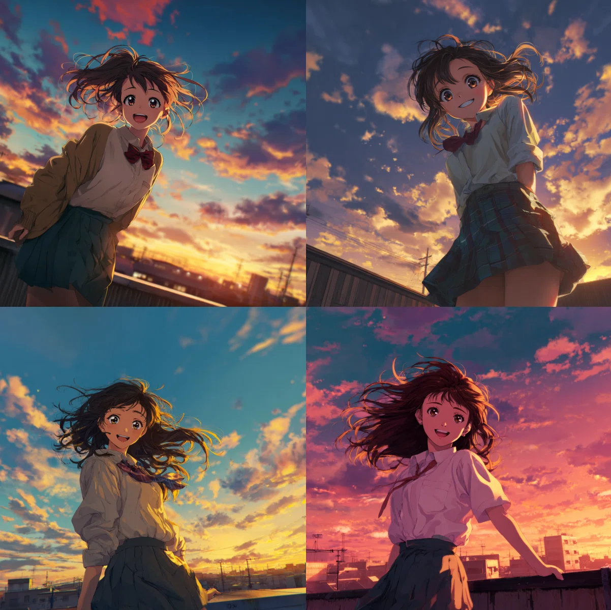 90年代アニメ風】女性キャラ Midjourney プロンプト7選｜ささお