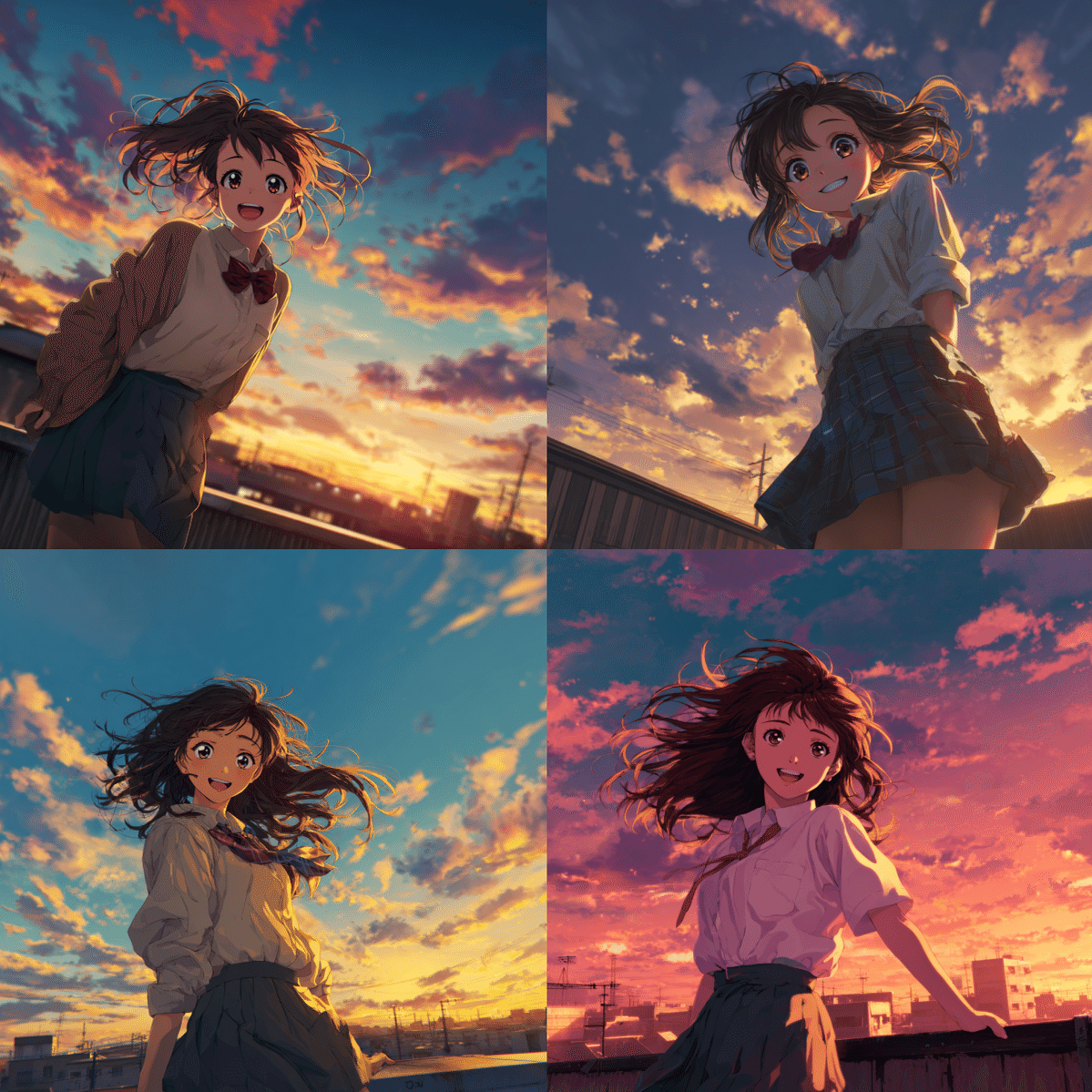 90年代アニメ風】女性キャラ Midjourney プロンプト7選｜ささお