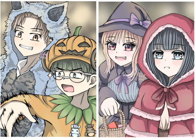 ハロウィンイラスト合わせ2025｜星月イルカ