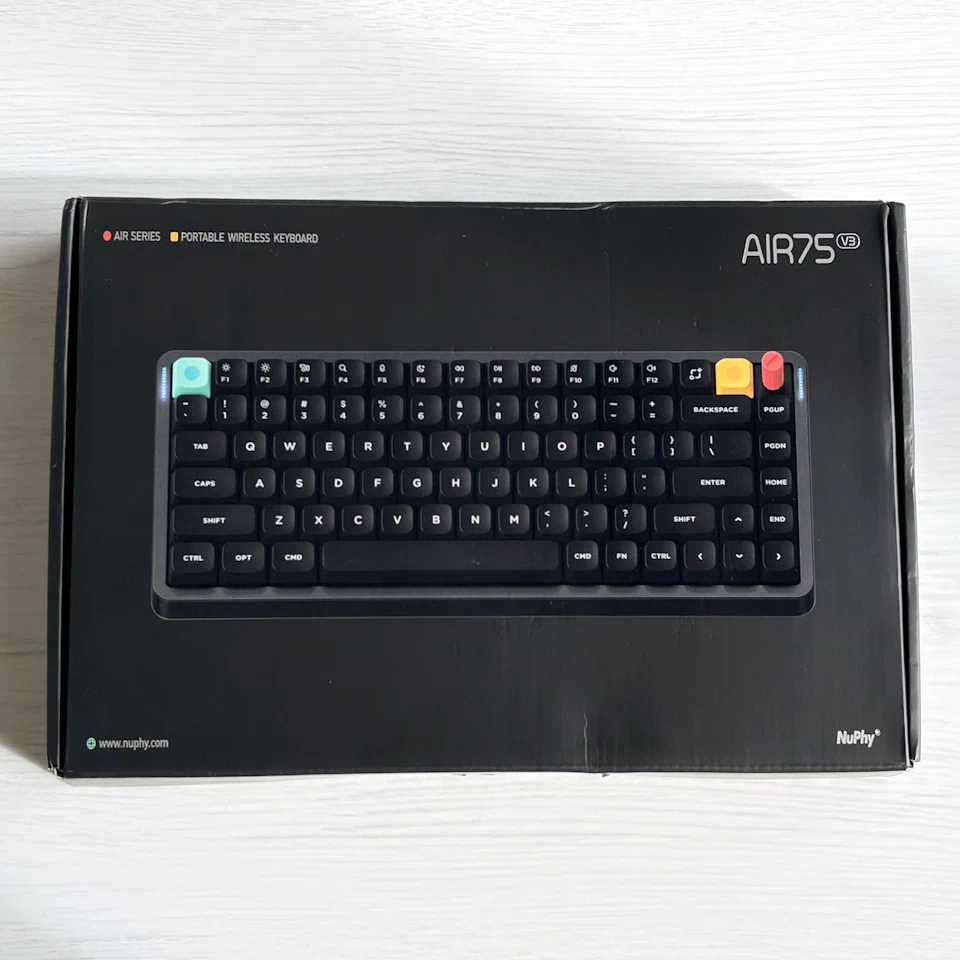 NuPhy WA7V3JR NuPhy 3モード接続 75%レイアウトロープロファイル赤軸 